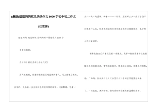 姐姐妈妈死党妈妈作文1000字初中初二作文
