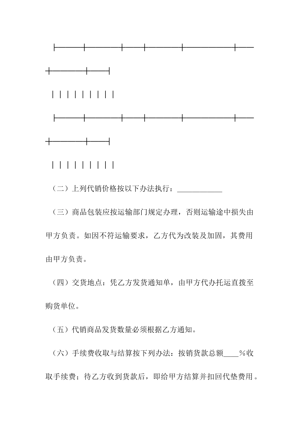 委托代销协议书范本-_第3页