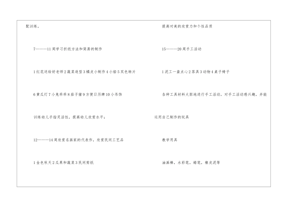 学前班教学计划6篇_第3页