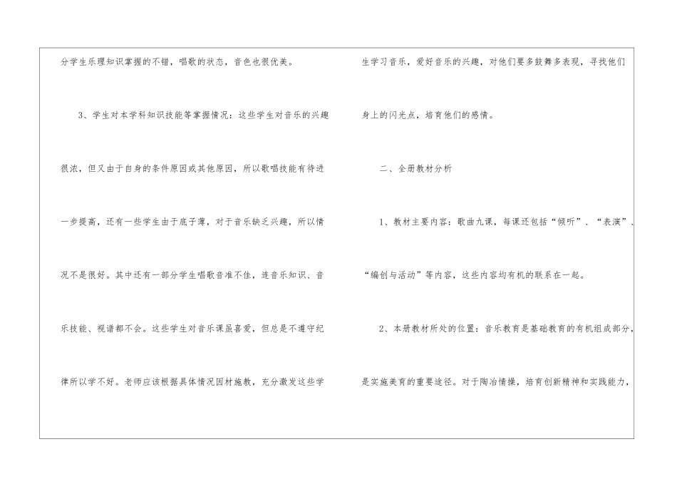 学期教学计划音乐五篇_第2页