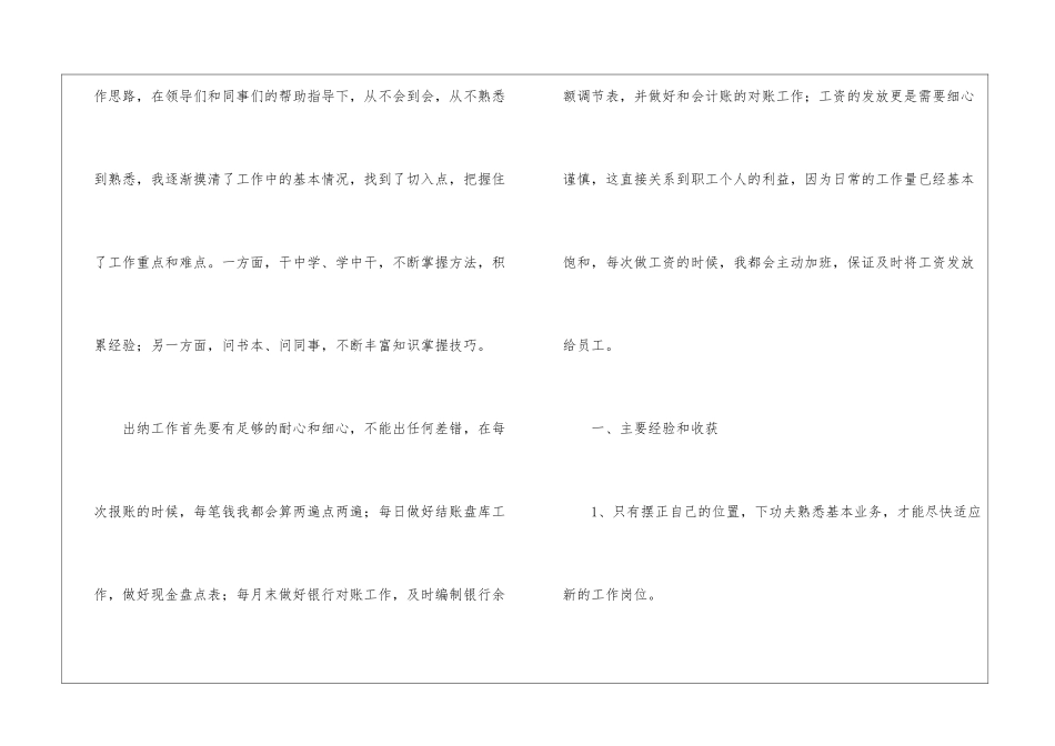 学校出纳个人工作总结_第2页