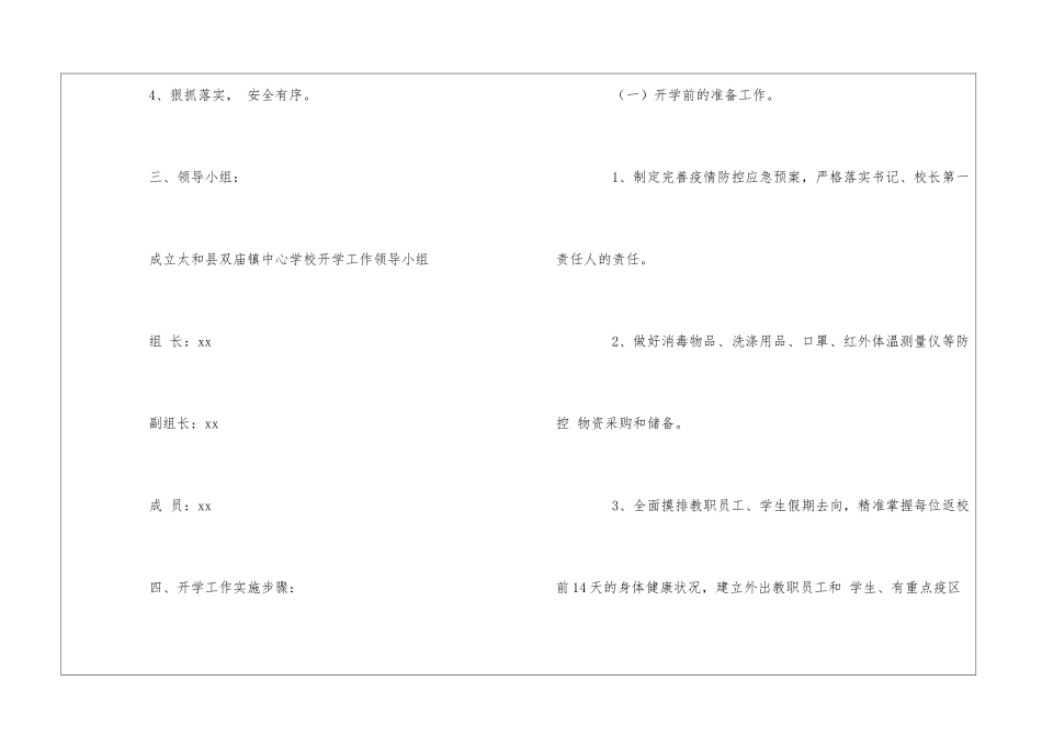 学校开学准备工作方案_第2页