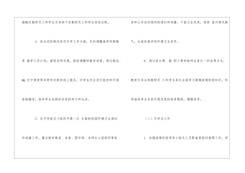 学校开学准备工作方案_第3页