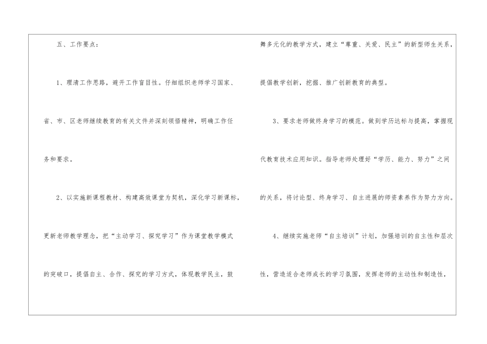 学校校本培训工作计划4篇_第3页