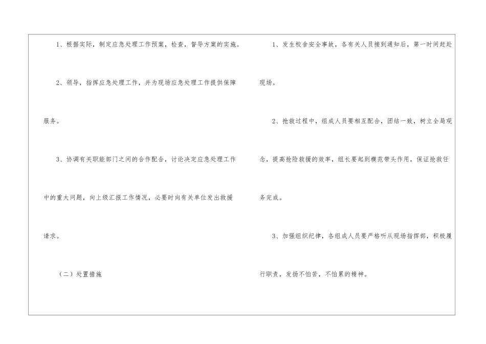 学校校舍安全事故应急预案_第2页