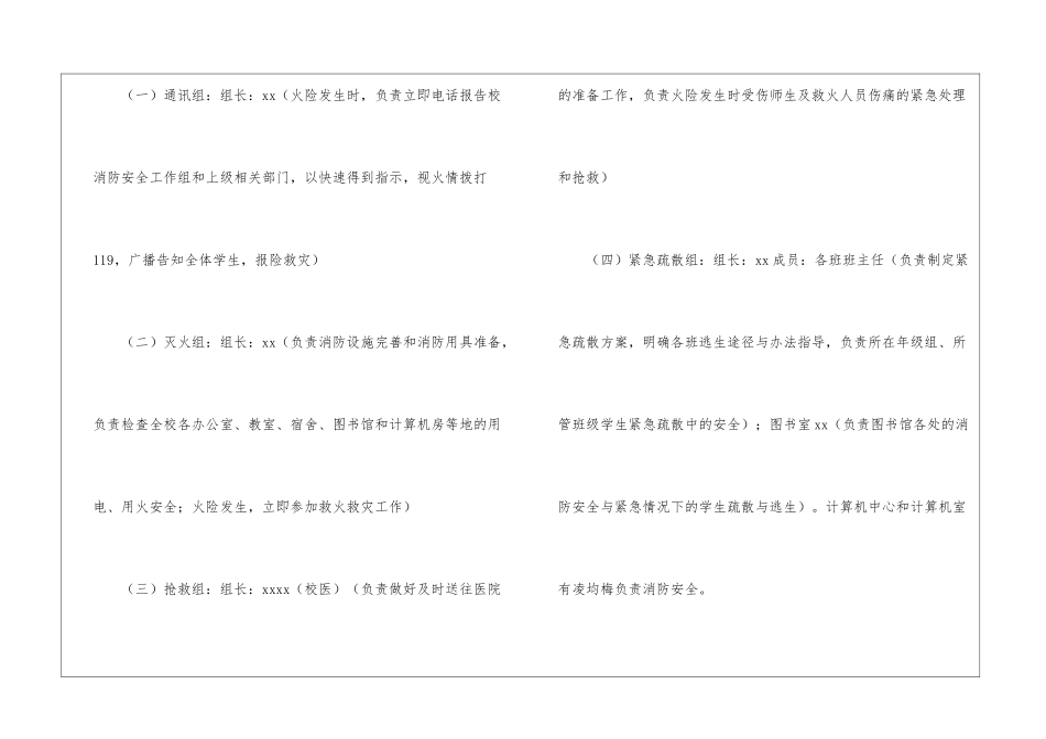 学校消防安全应急预案6篇_第3页