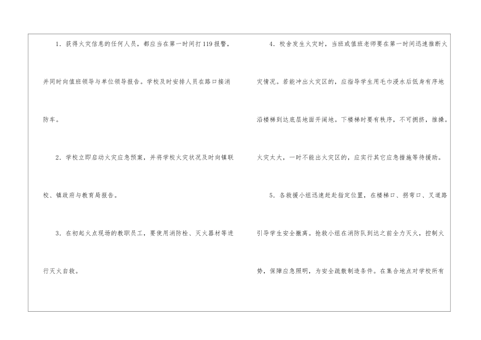 学校火灾应急预案_第3页