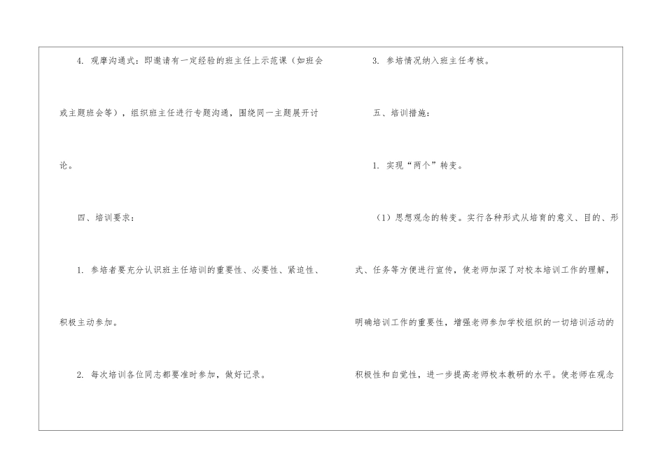 学校班主任培训计划8篇_第3页