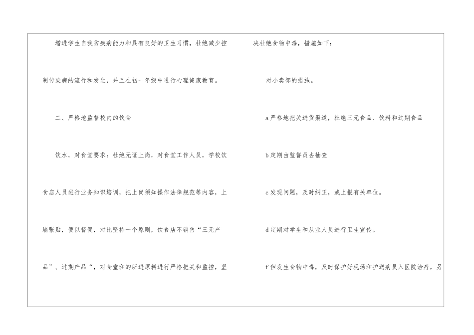 学校的卫生工作计划模板集合九篇_第2页