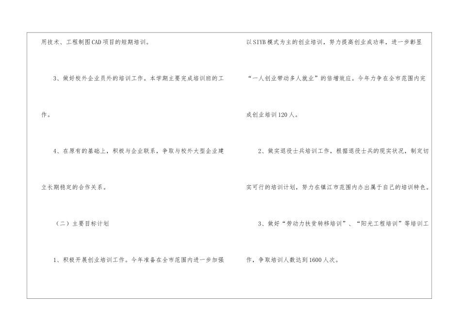 学校的培训工作计划8篇_第3页