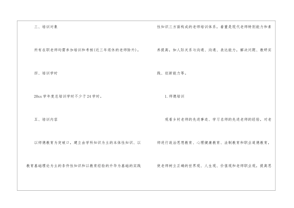学校的培训工作计划三篇_第3页