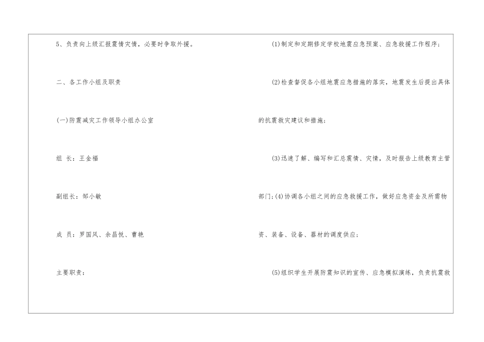 学校突发地震应急预案_第3页