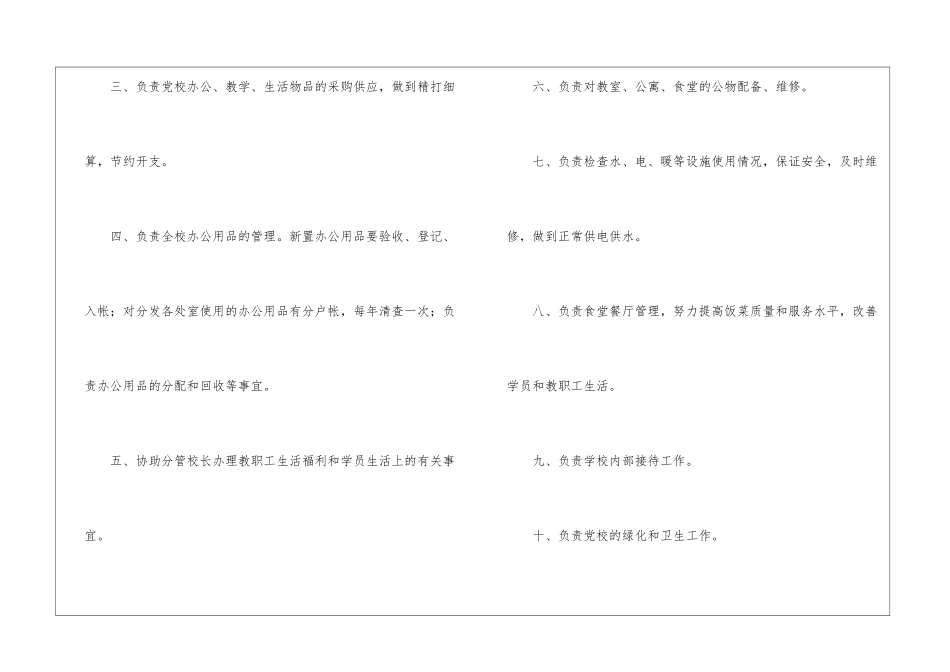 学校行政干事岗位职责_第2页