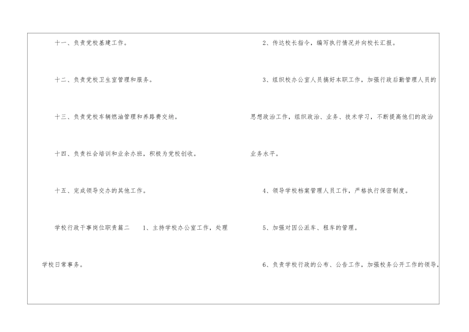 学校行政干事岗位职责_第3页