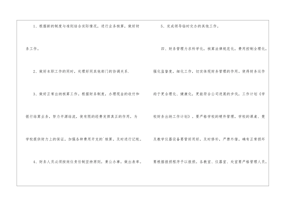 学校财务出纳的工作计划_第2页