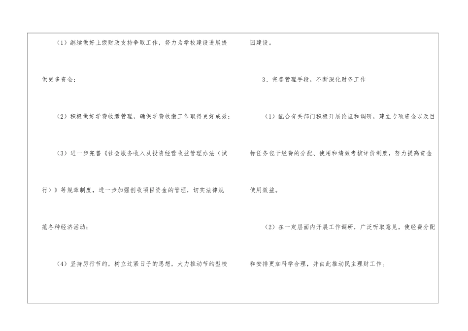 学校财务处工作计划2024_第2页