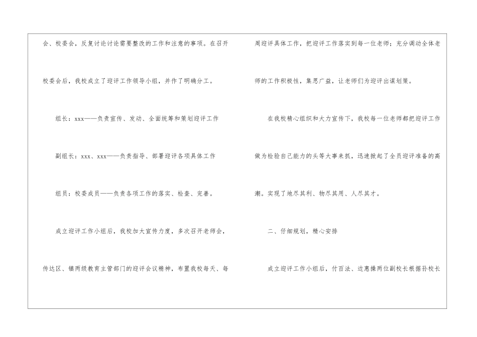 学校迎检的工作总结_第2页