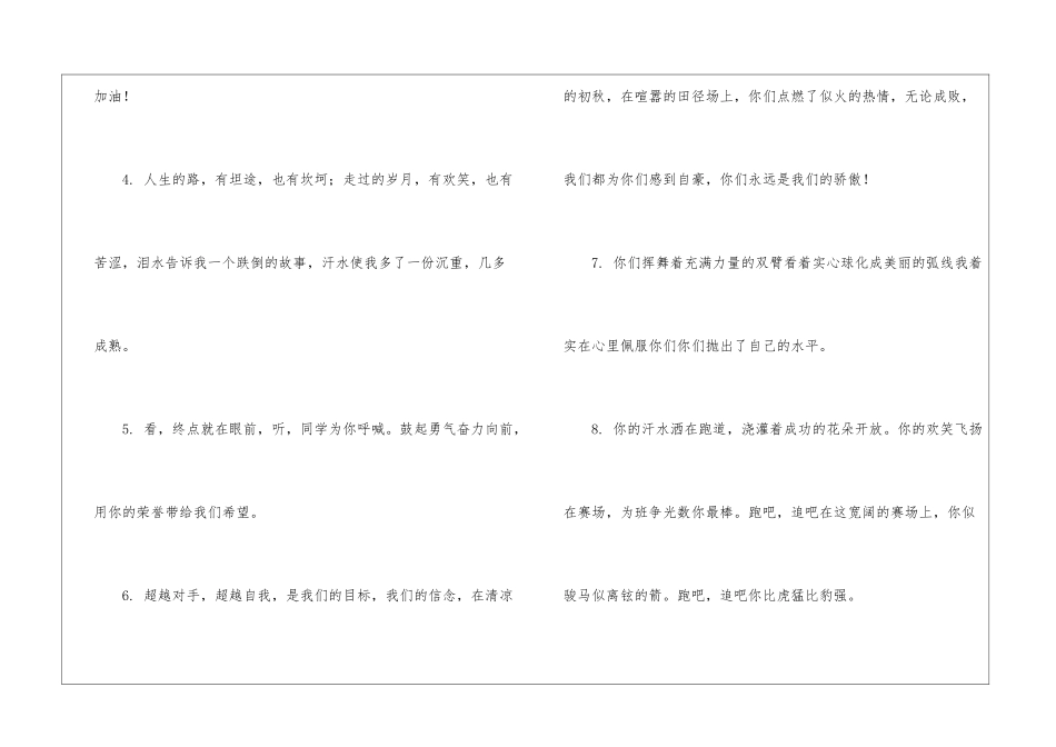 学校运动会加油稿集合15篇_第2页