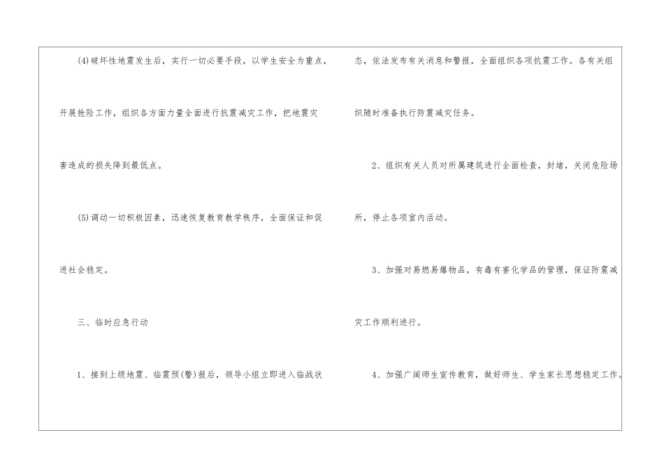 学校防地震应急预案_第3页