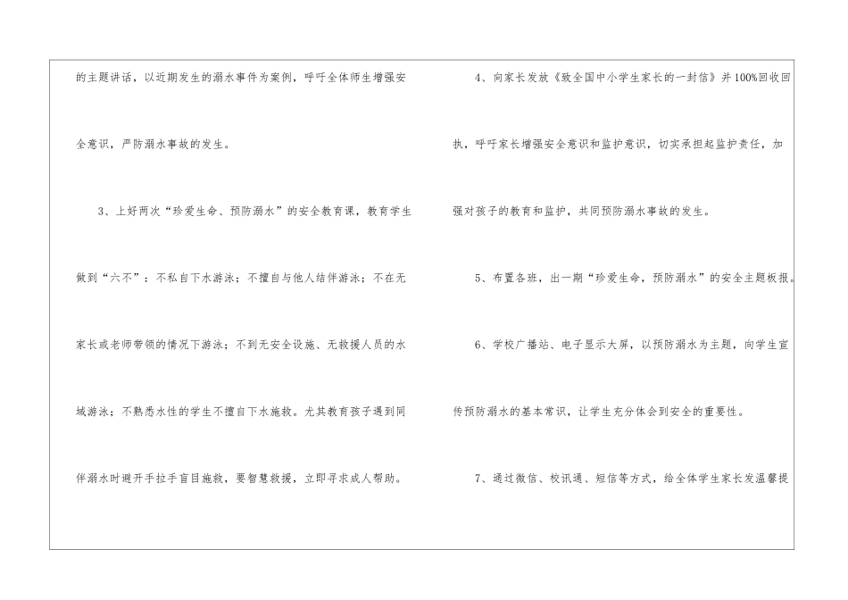 学校防溺水工作总结_第3页