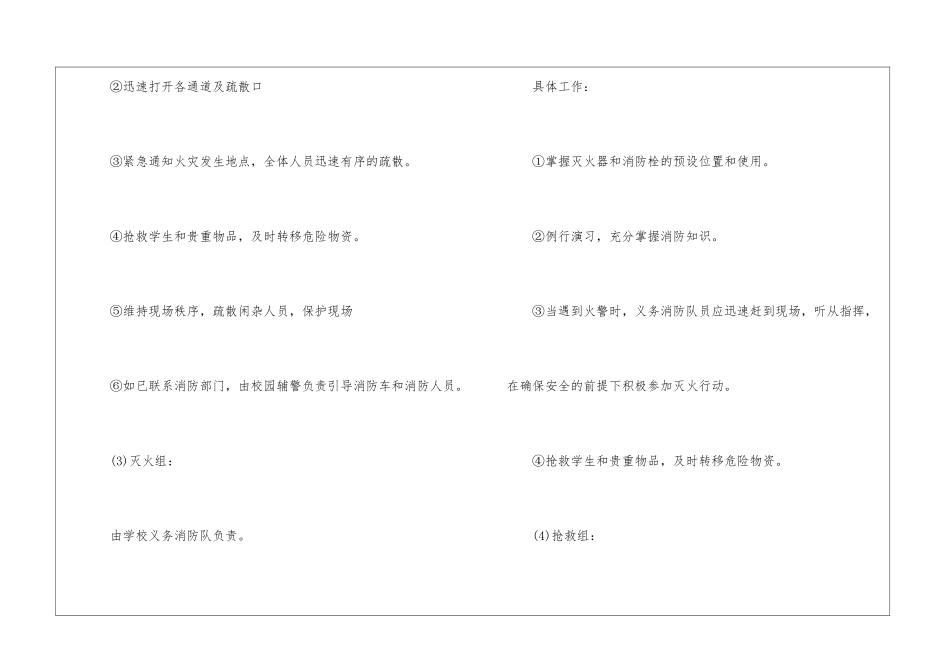 学校防火应急预案_第3页