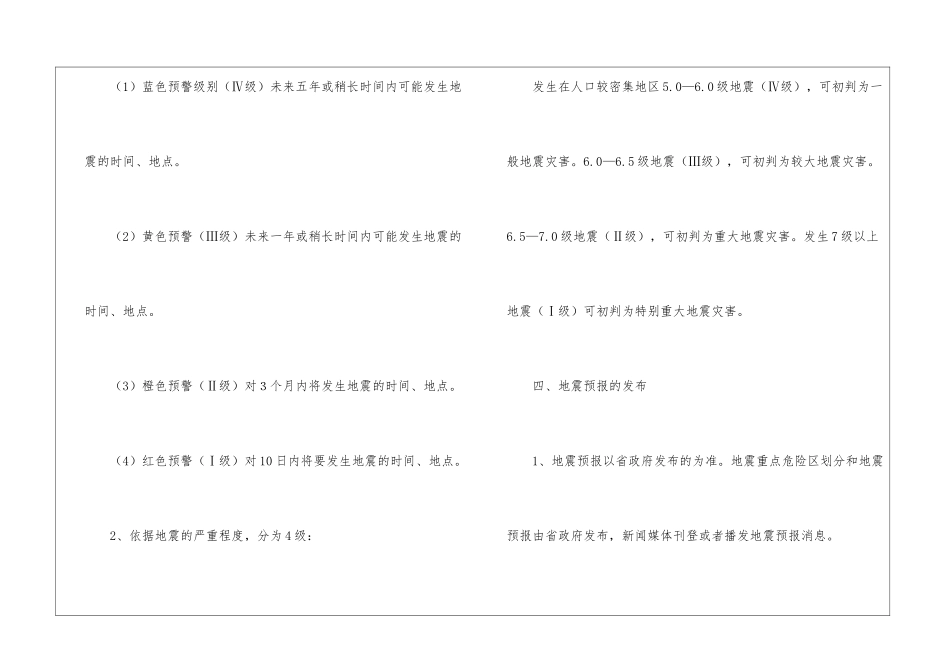 学校预防地震灾害应急预案_第3页