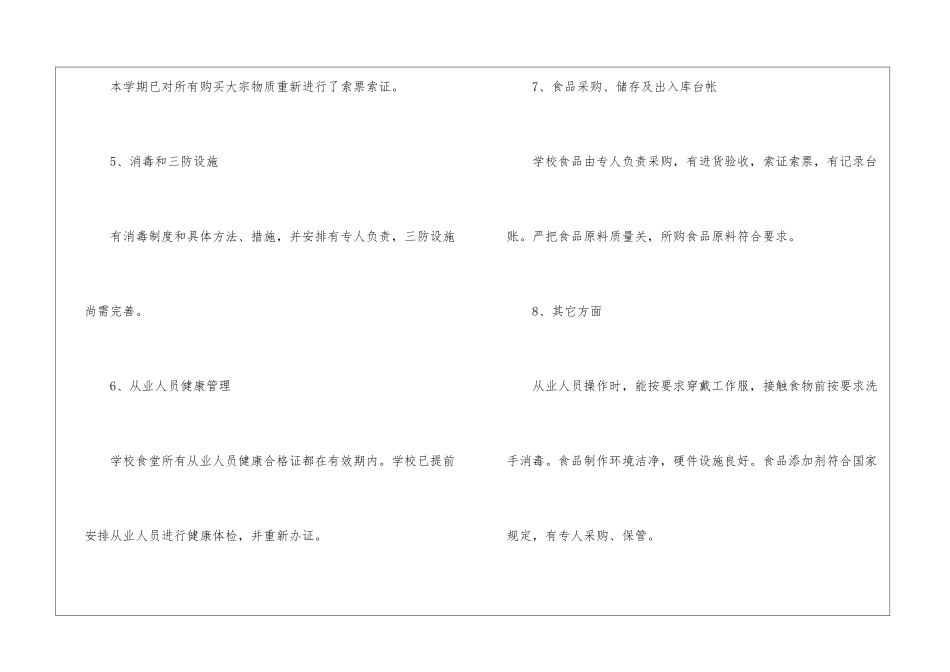 学校食堂自查报告_第3页