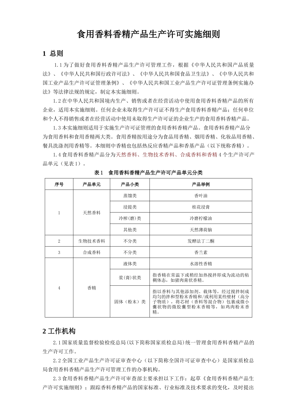 食用香料香精产品生产许可实施细则_第3页