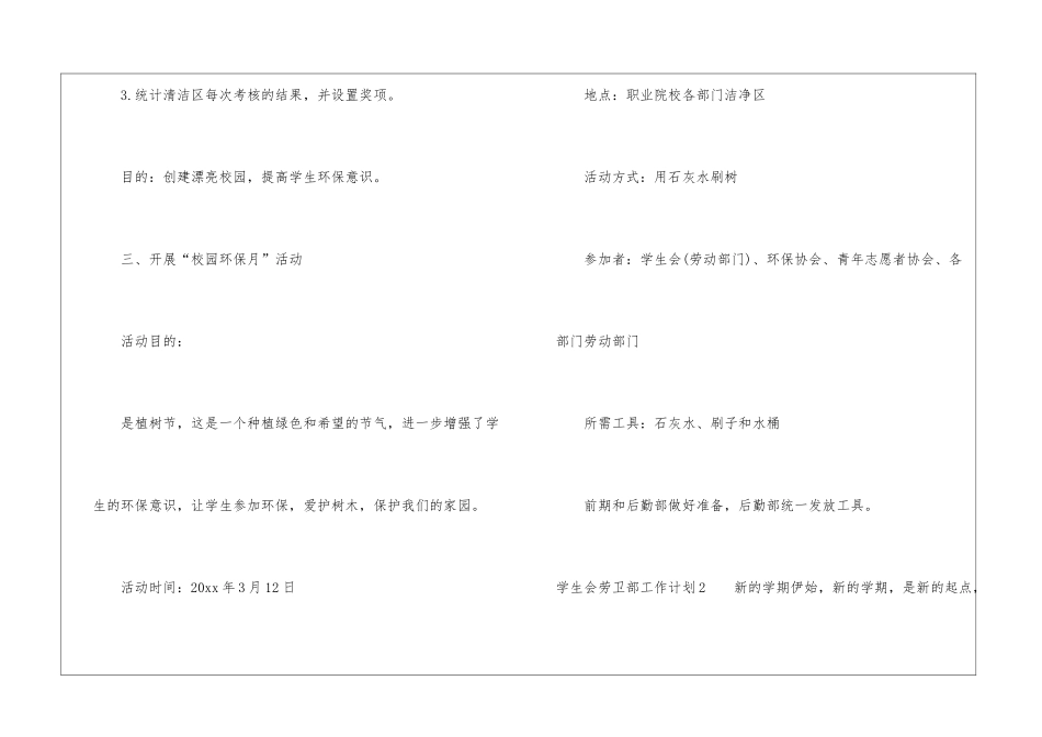 学生会劳卫部工作计划7篇_第3页