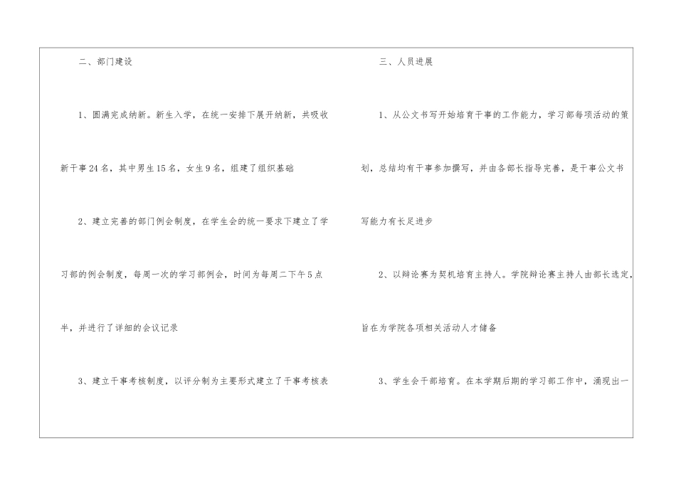 学生会学习部工作总结15篇_第3页