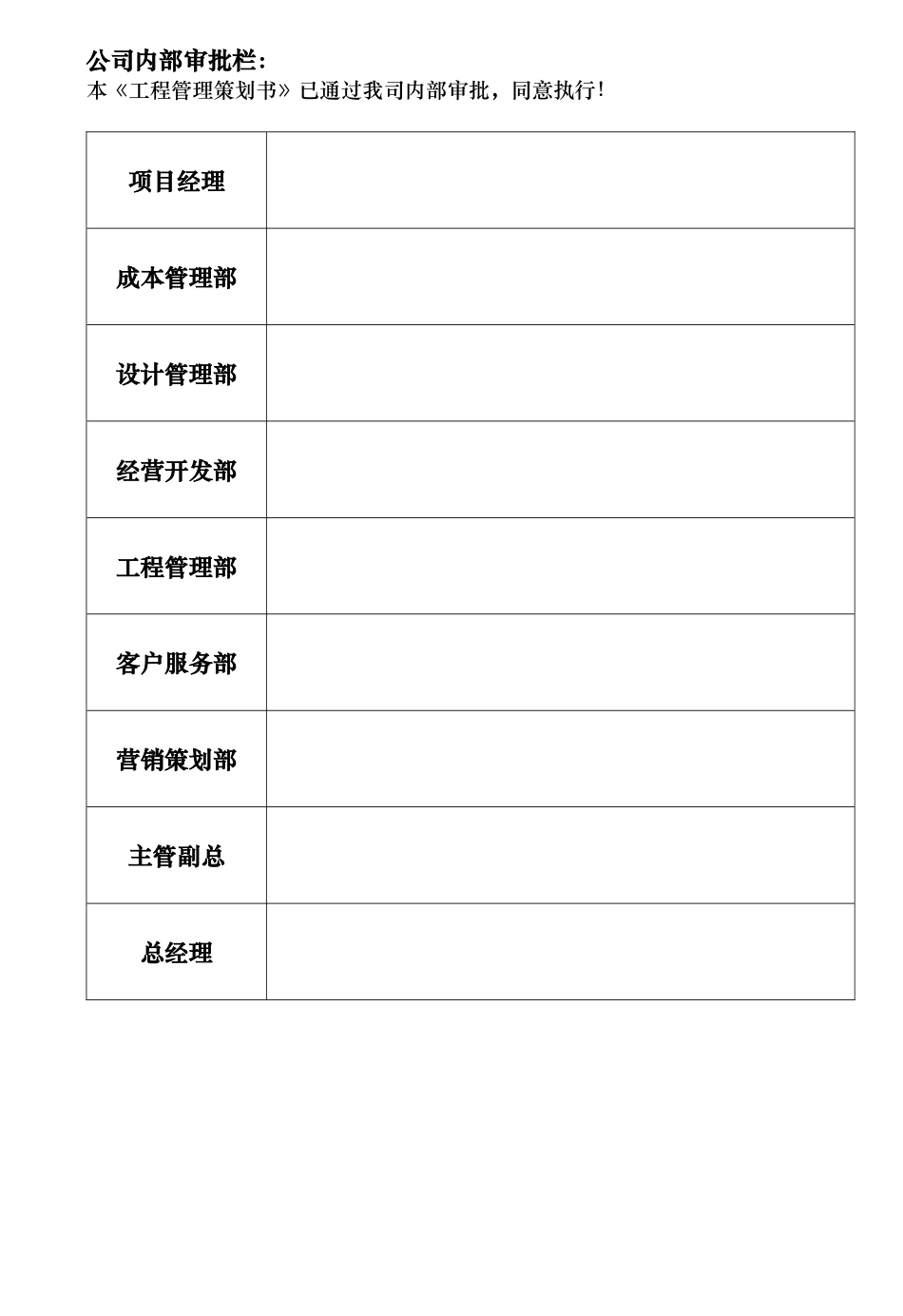 首创置业项目工程管理策划书模版_第3页