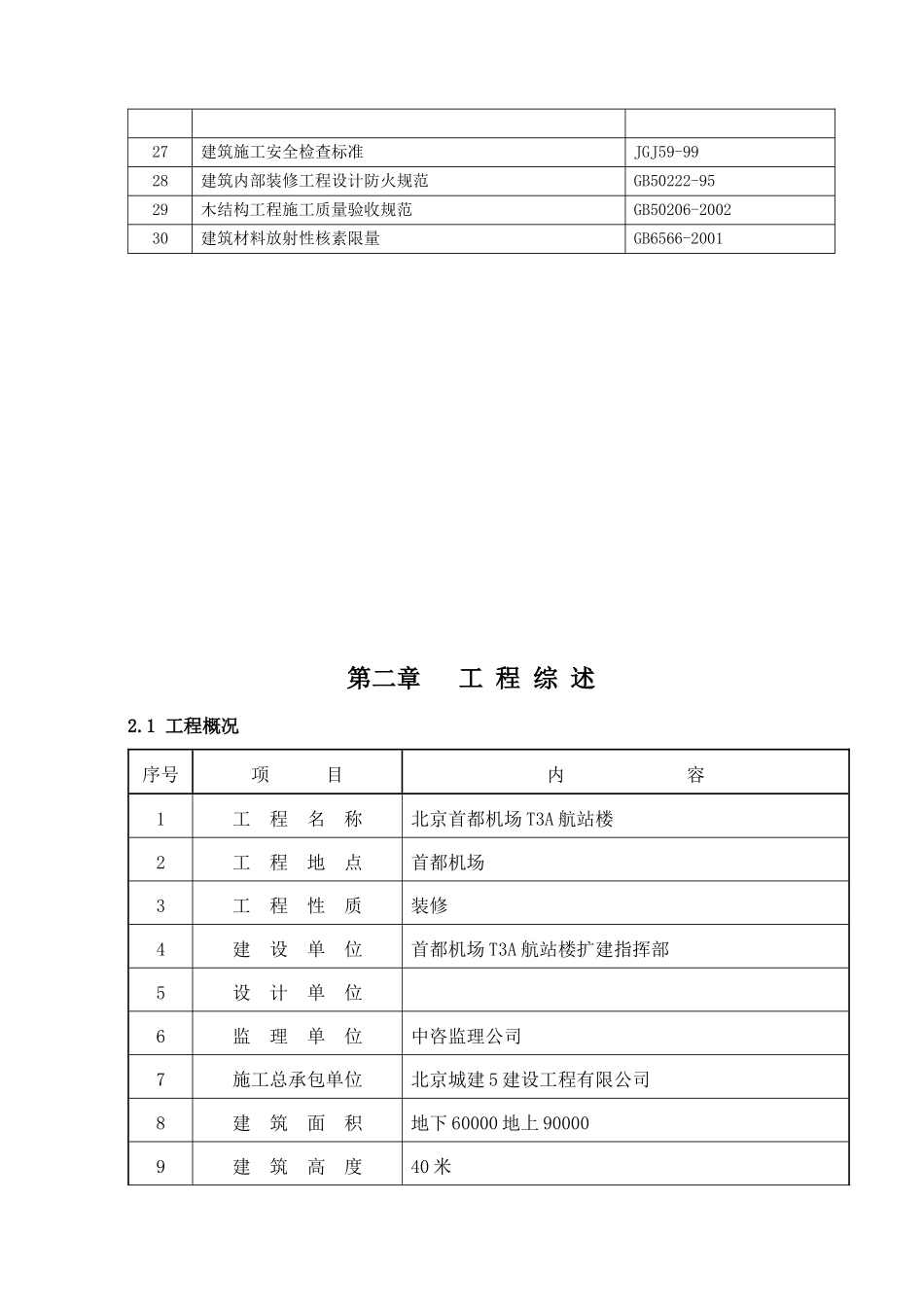 首都机场T3A航站楼装修工程组织施工方案_第2页