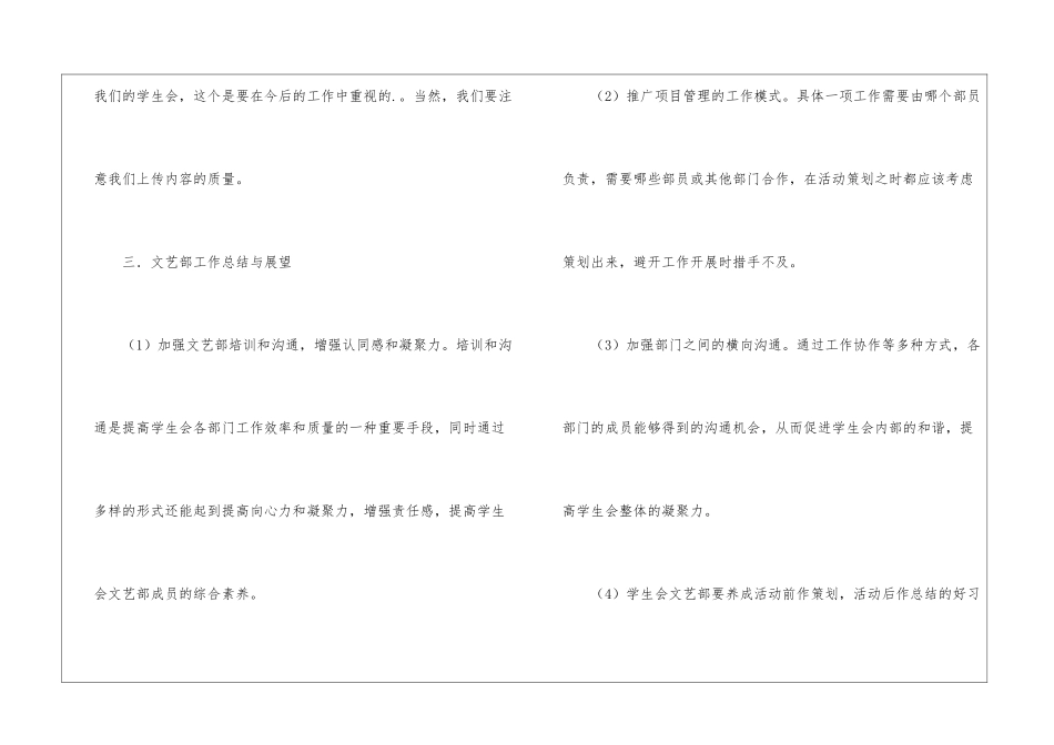 学生会文艺部四月份工作总结_第3页