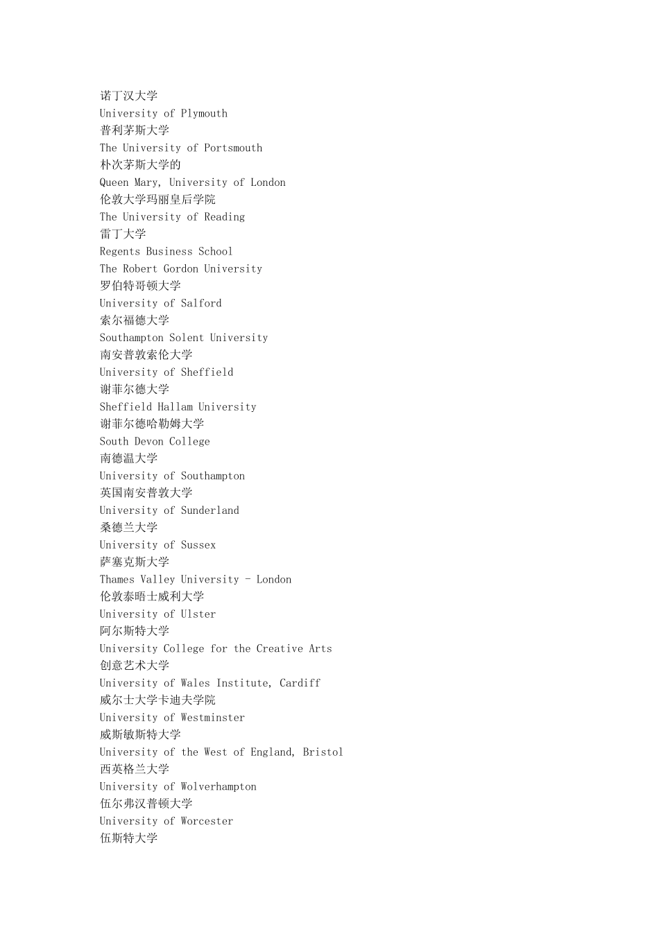 首都经济贸易大学HND项目对接海外大学名录_第3页