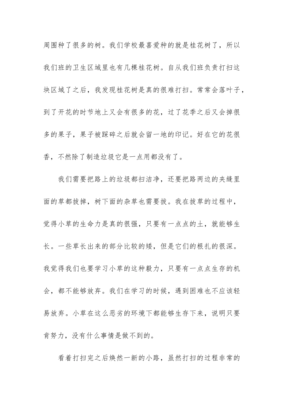 学生打扫卫生活动总结3篇_第2页