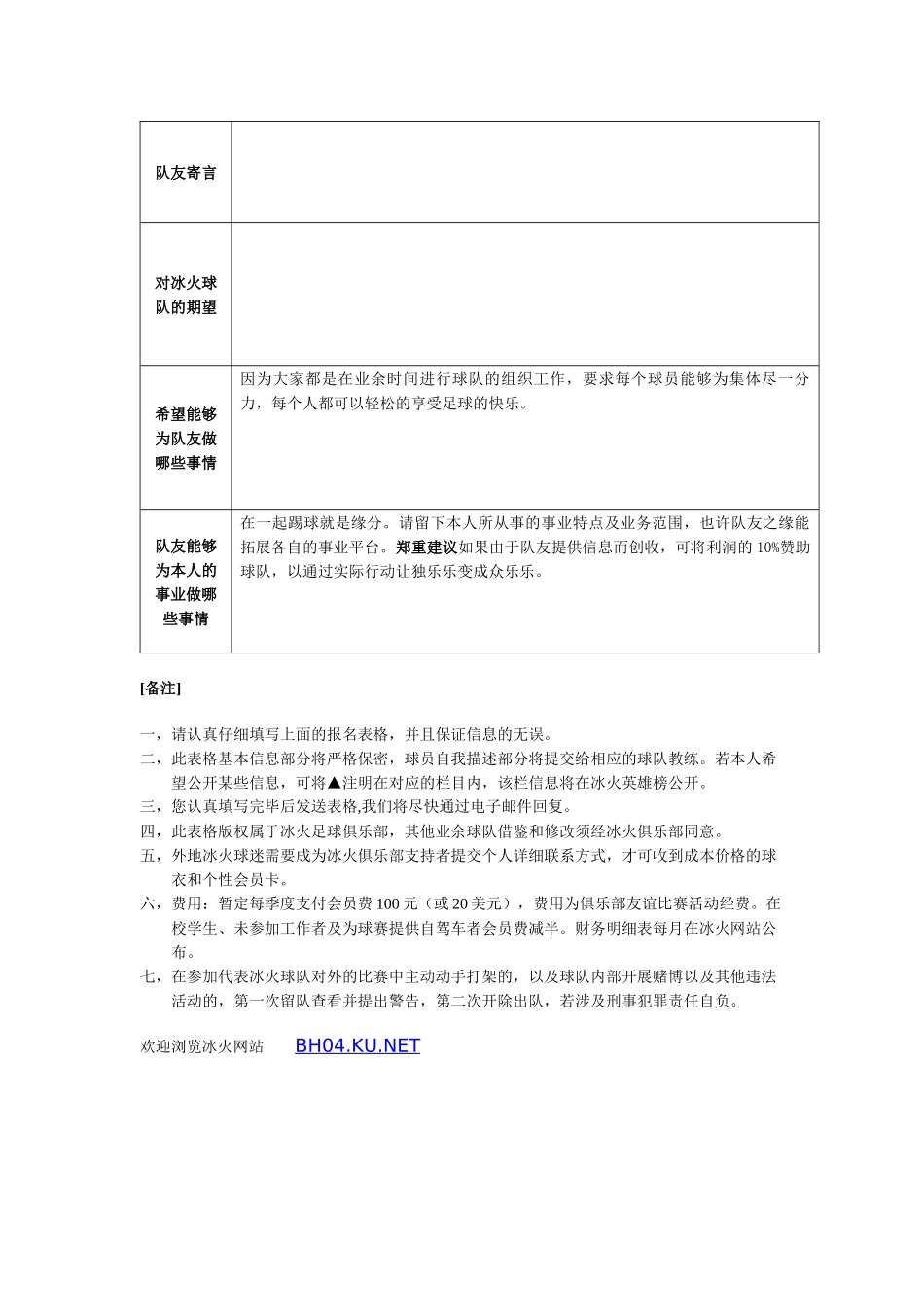 首先请确认已经认真阅读了俱乐部和球队的规章制度_第2页