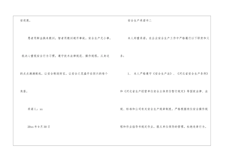 安全生产承诺书(下载版)_第3页