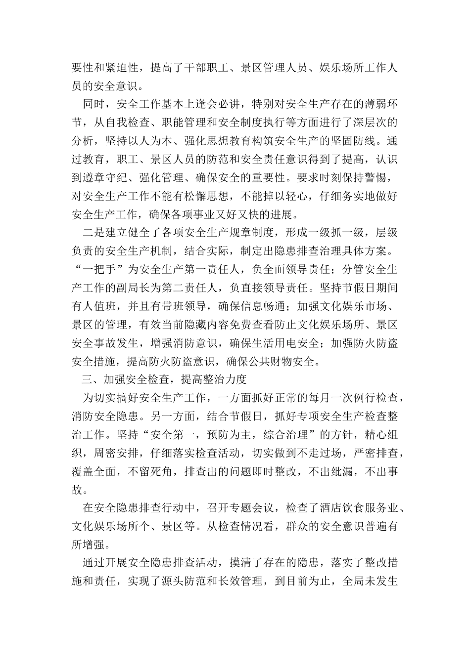 安全生产隐患排查治理专项行动工作总结_第2页