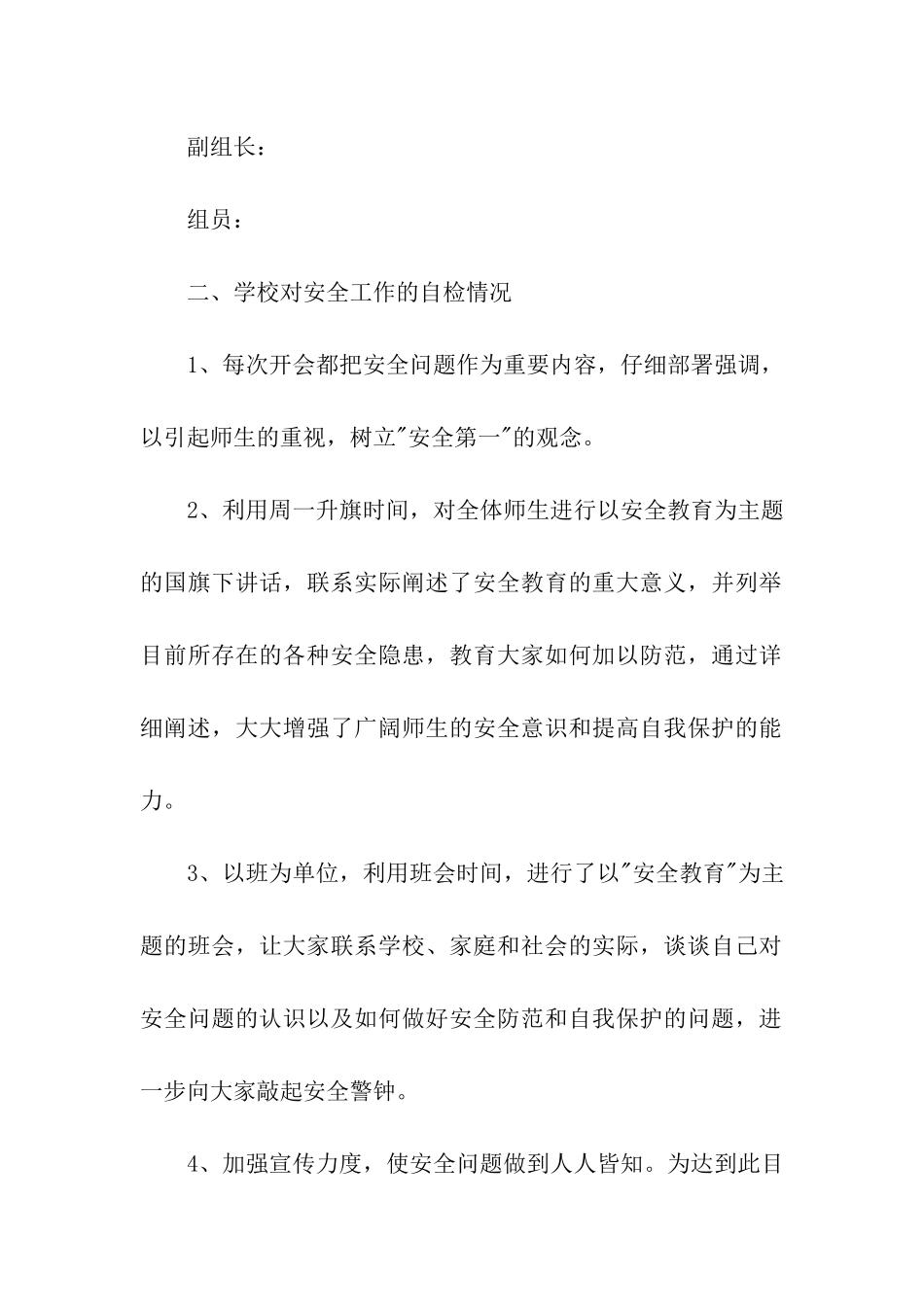 安全自检的自查报告_第2页