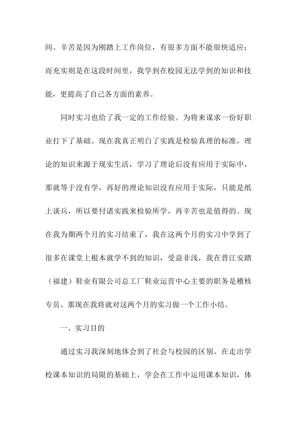 安踏销售实习总结_第3页