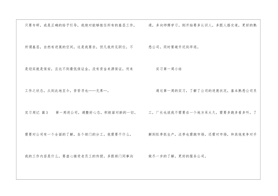 实习周记集锦五篇_第3页