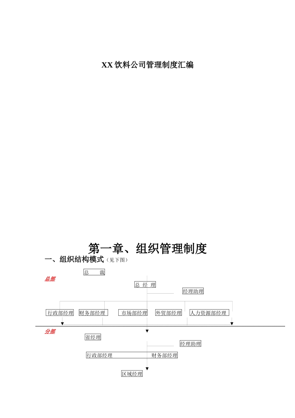 饮料公司管理制度汇编_第1页