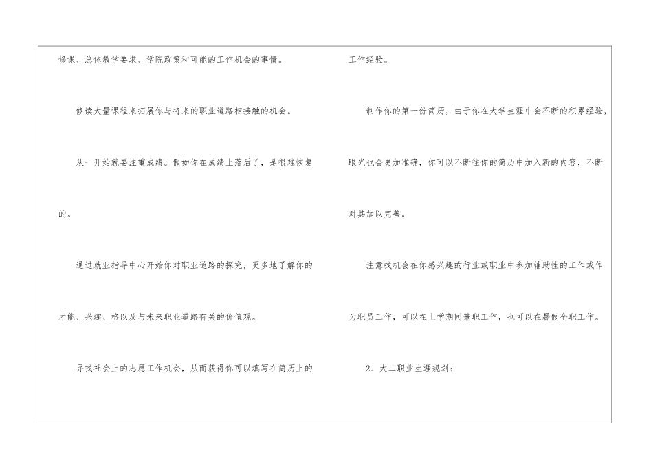 实用的大学生职业规划3篇_第2页