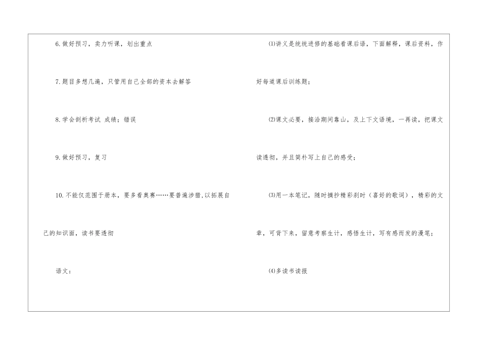 实用的学习计划模板九篇_第2页