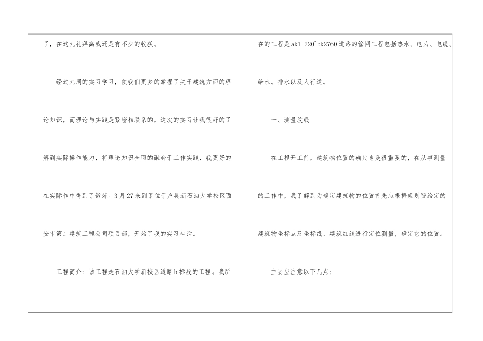 实用的实习工作总结模板集合5篇_第2页