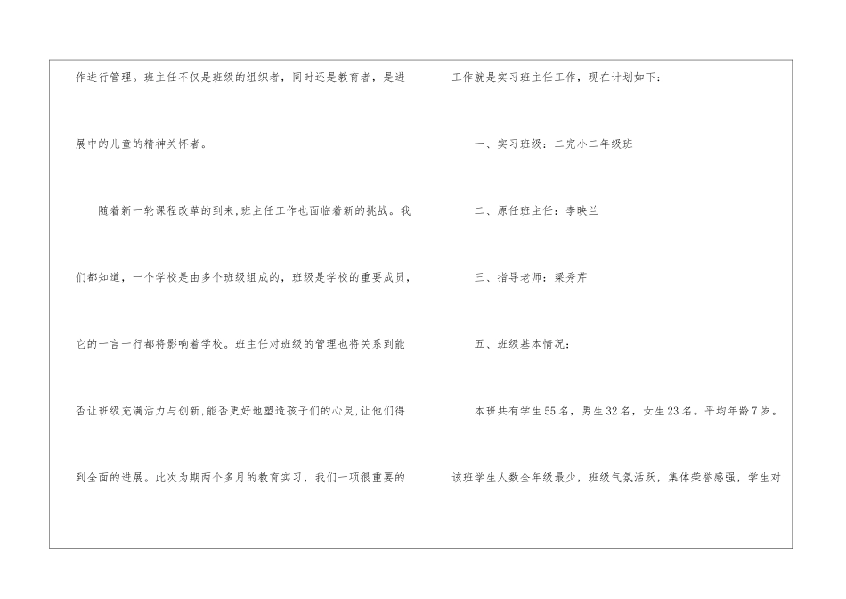 实用的实习生班主任工作计划三篇_第2页
