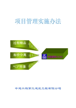 项目管理实施办法