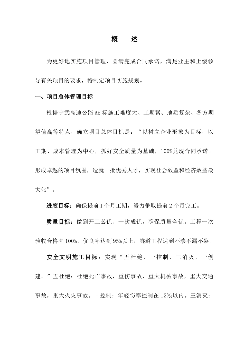 项目管理实施规划(范本)_第2页