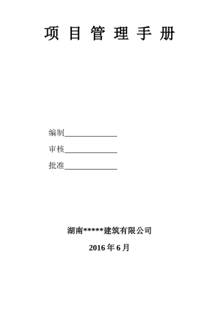 项目管理手册_2