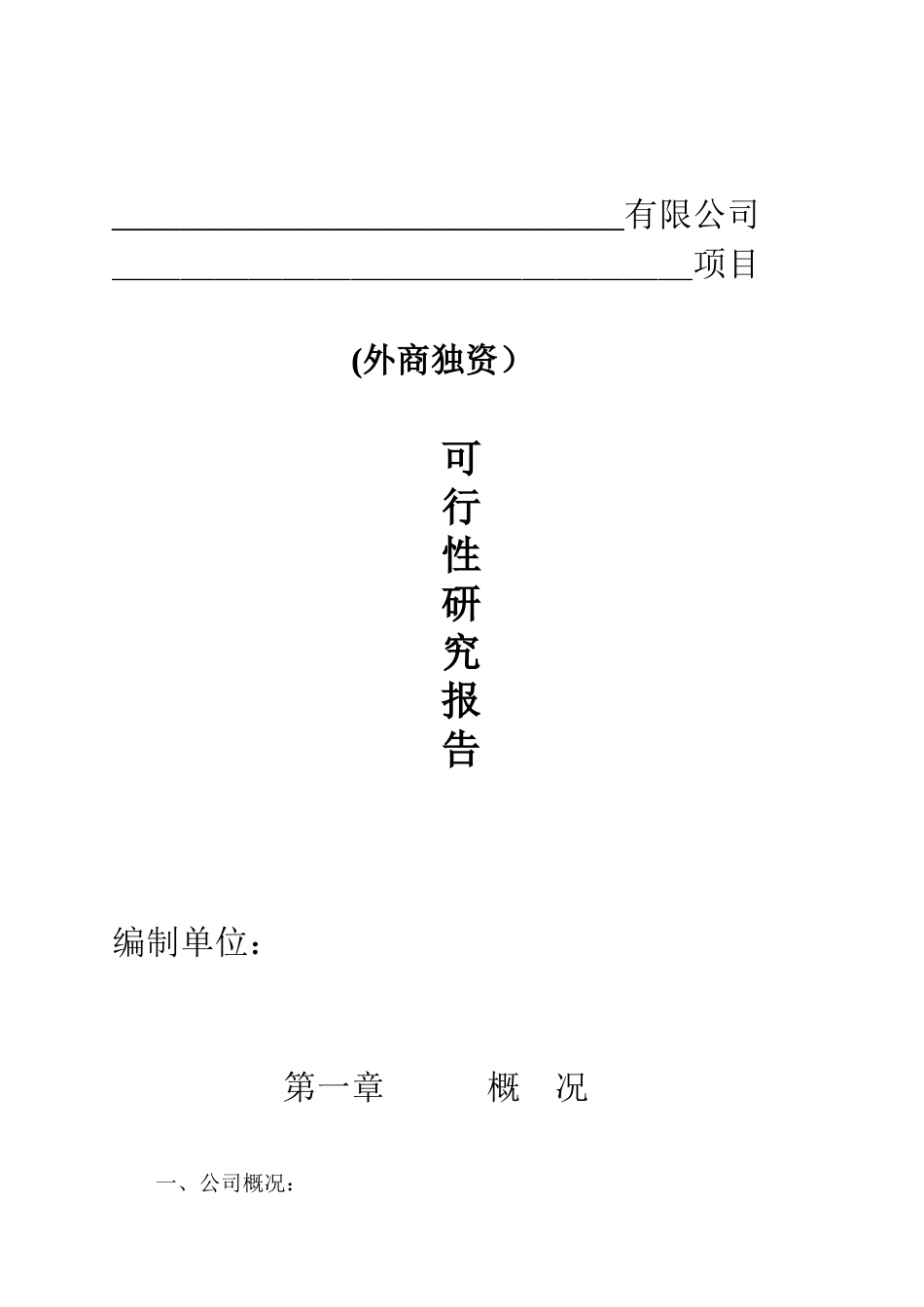 项目研究报告范文_第1页